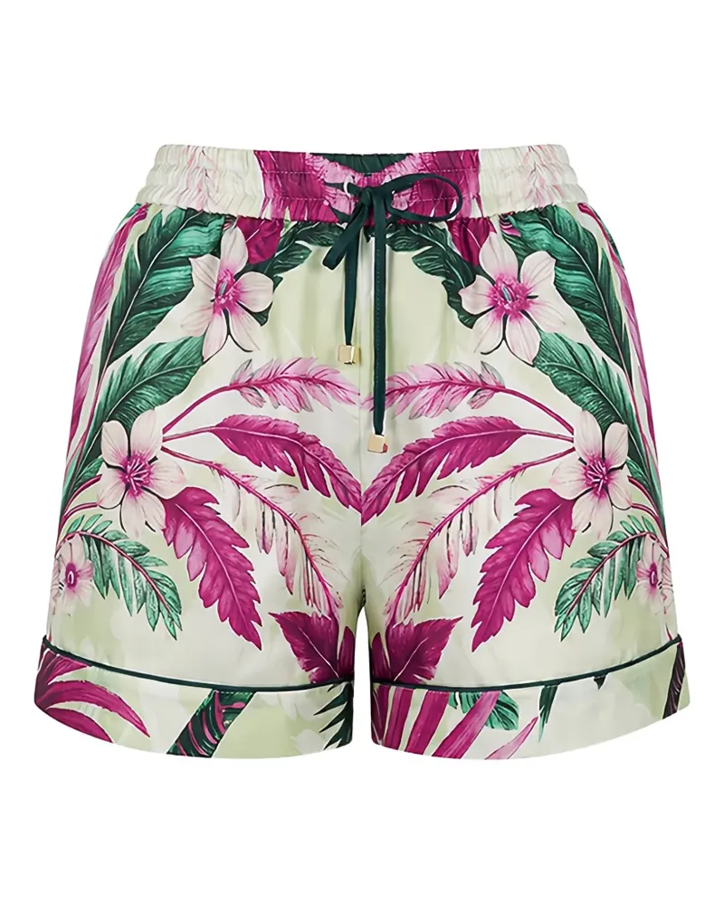 For Restless Sleepers Lissipa floral-print drawstring shorts - Nude Nude