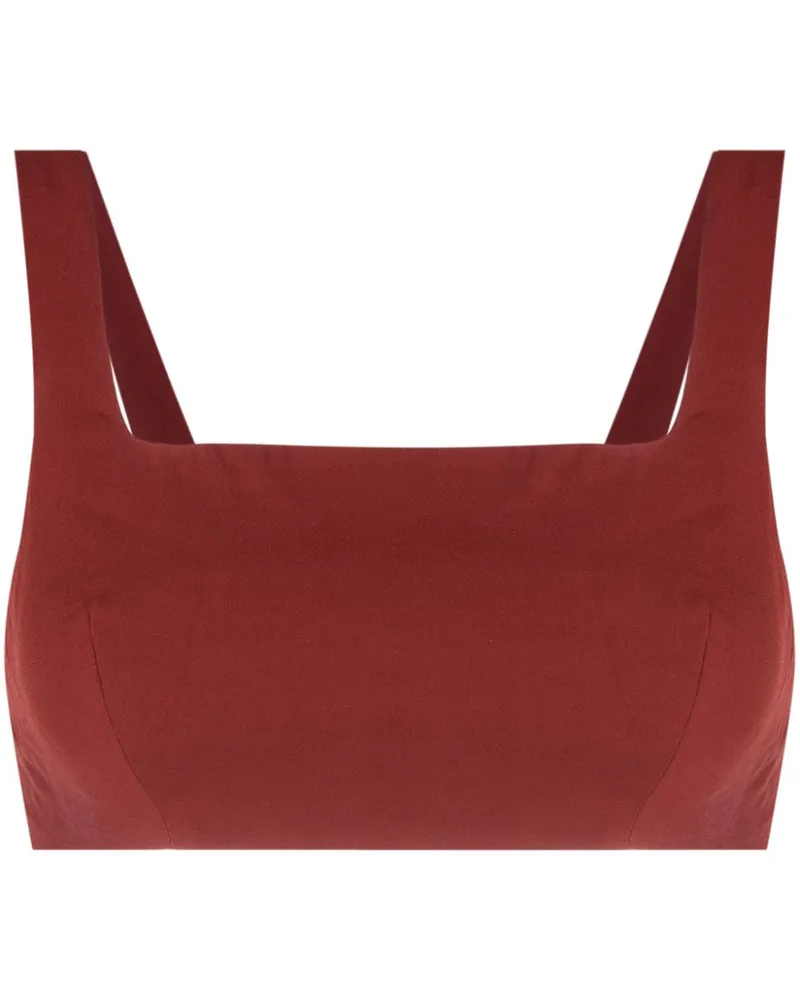 Lenny Niemeyer Cropped-Top mit eckigem Ausschnitt - Braun Braun