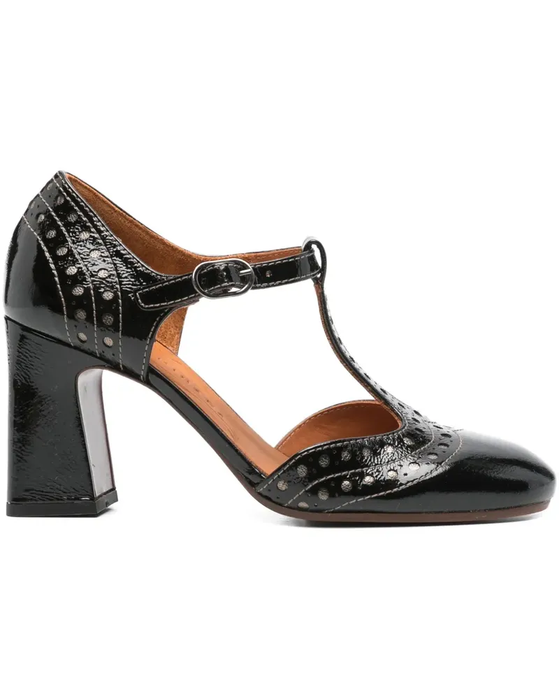 Chie Mihara Pumps mit Blockabsatz 80mm - Schwarz Schwarz