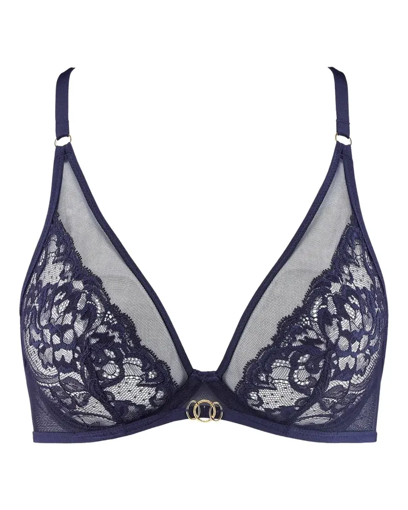 Aubade Feeling Myself BH mit Spitzenbesatz - Blau Blau