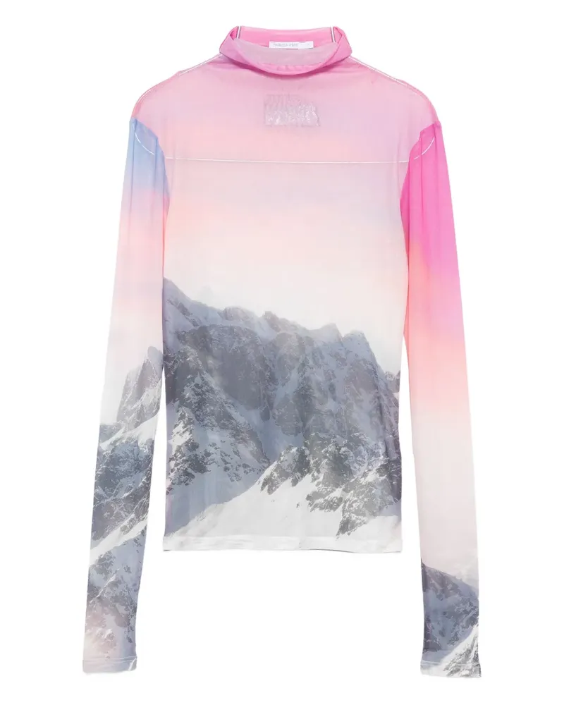 Patrizia Pepe mountain-motif sweatshirt - Rosa Rosa