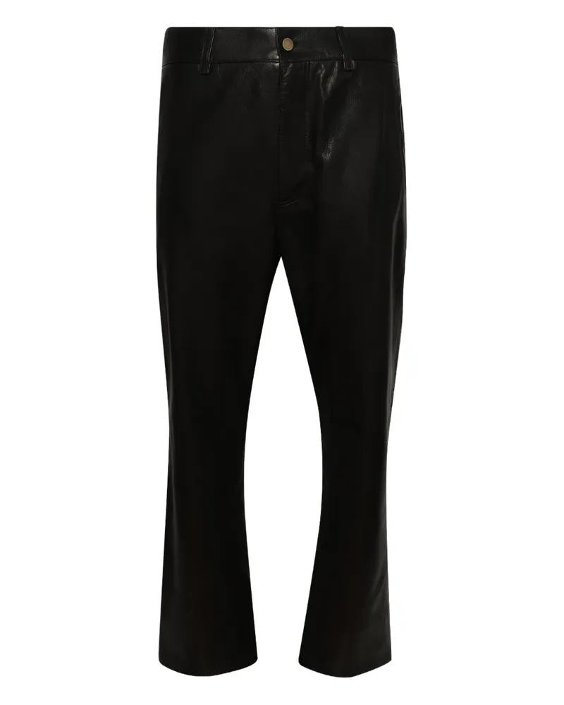 Fear of God Hose aus Leder - Schwarz Schwarz