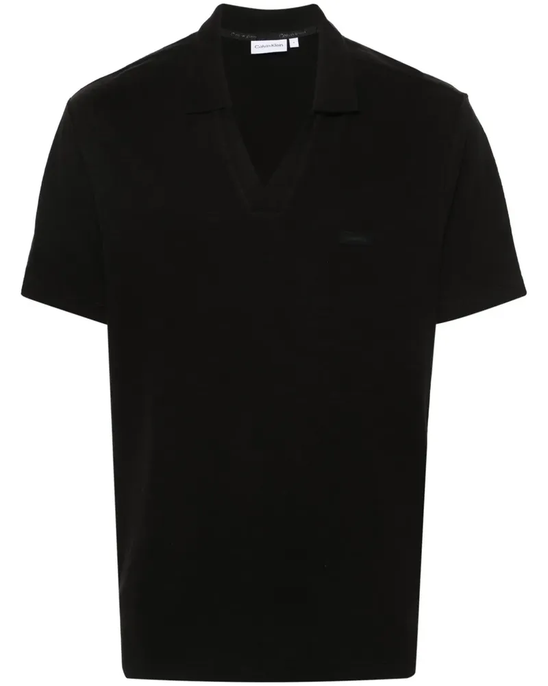 Calvin Klein Poloshirt mit Logo - Schwarz Schwarz