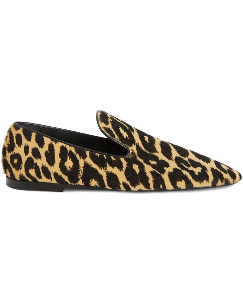 Jil Sander Loafer mit Leoparden-Print - Braun Braun