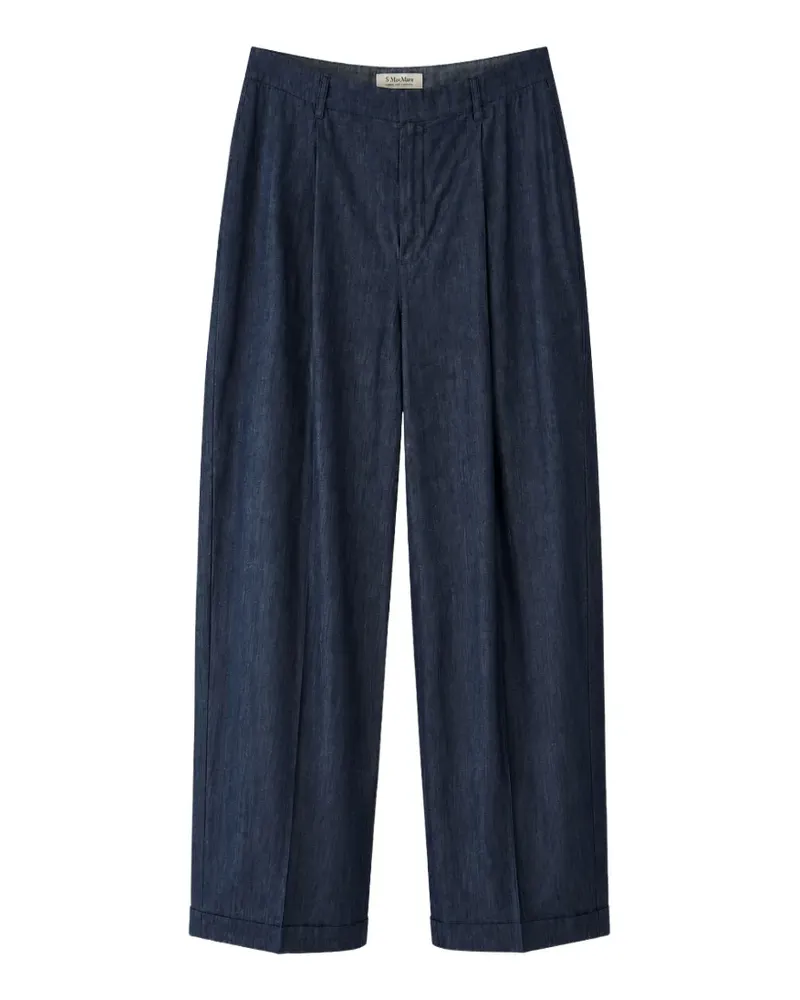 Max Mara Jeans mit Falten - Blau Blau