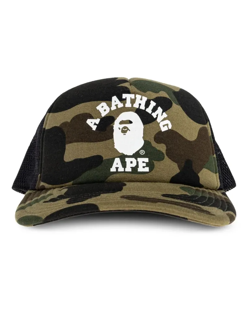 BAPE Baseballkappe mit Camouflagemuster - Grün Grün