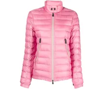 Gefütterte Jacke mit Logo-Patch - Rosa
