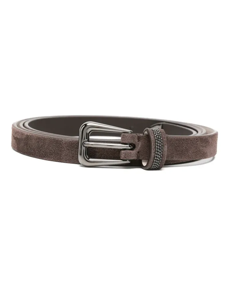 Brunello Cucinelli leather belt - Braun Braun