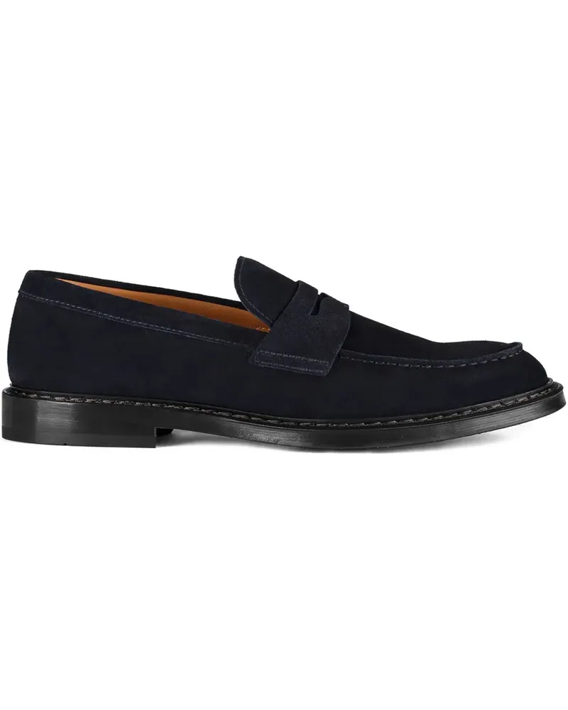Doucal´s Penny-Loafer aus Wildleder - Blau Blau