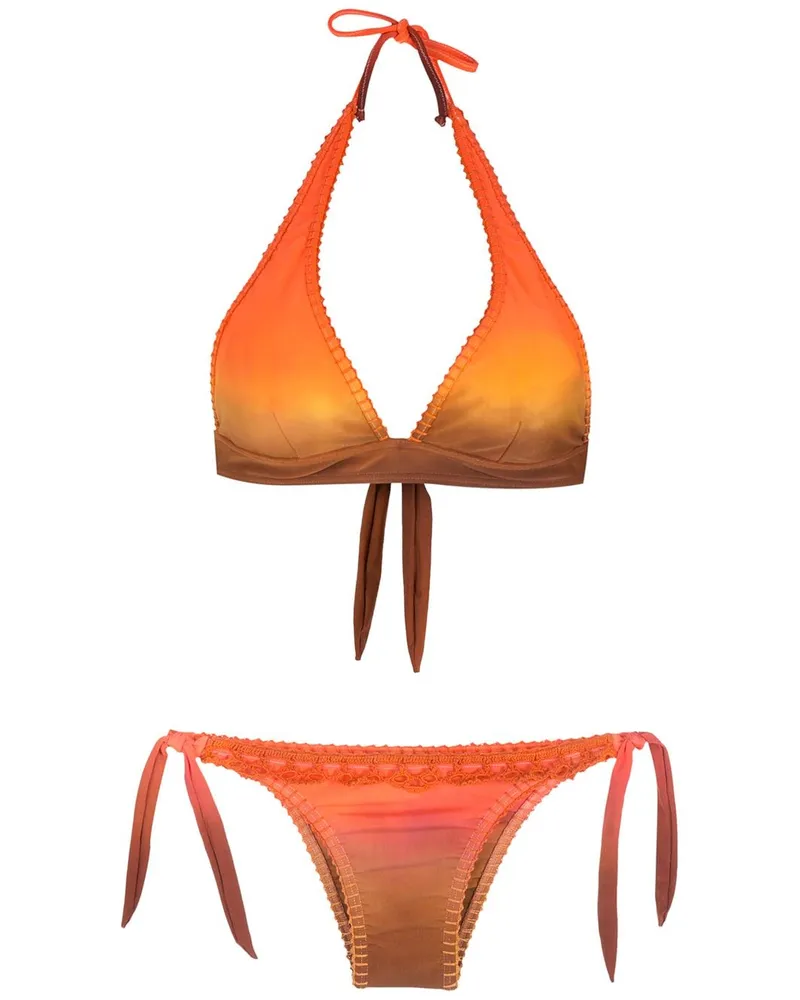 Amir Slama Bestickter Bikini - Mehrfarbig Mehrfarbig