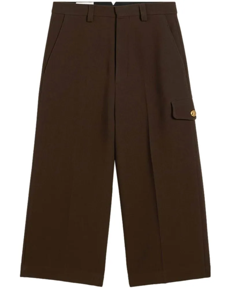 AMI Paris Bermudas mit aufgesetzten Taschen - Braun Braun