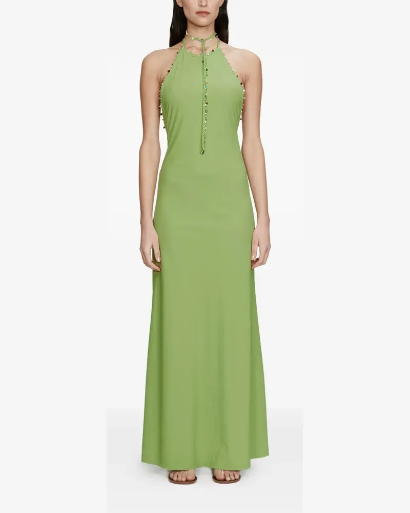 Christopher Esber Beach Quartz halterneck embellished dress - Grün Grün