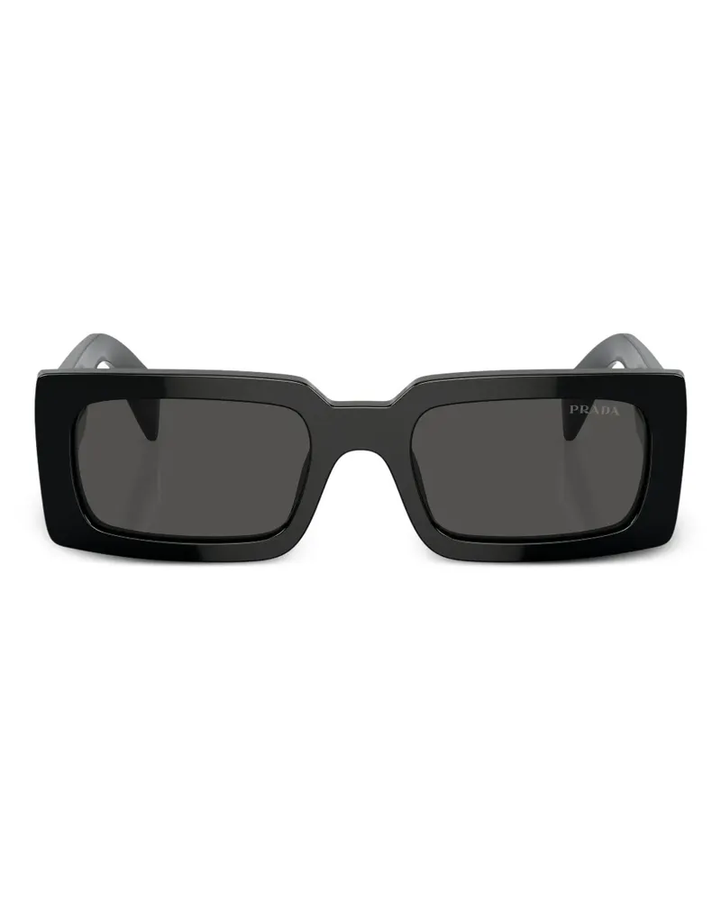 Prada Oversized-Sonnenbrille mit Logo - Schwarz Schwarz