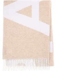 A.P.C. Gestrickter Schal mit Fransen Nude