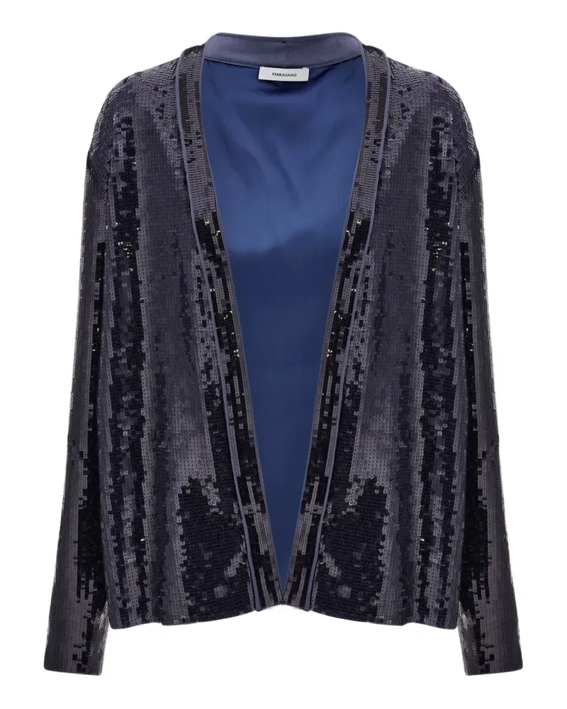 Ferragamo sequin-embellished jacket - Schwarz Schwarz