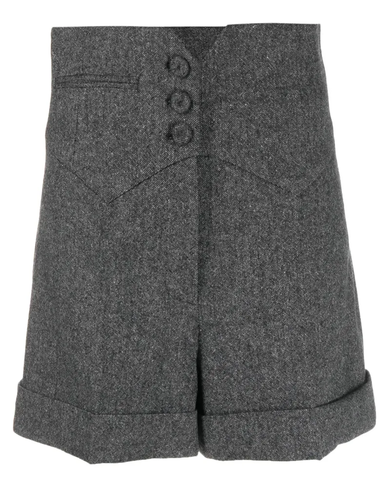 Moschino Shorts mit Slub-Textur - Grau Grau
