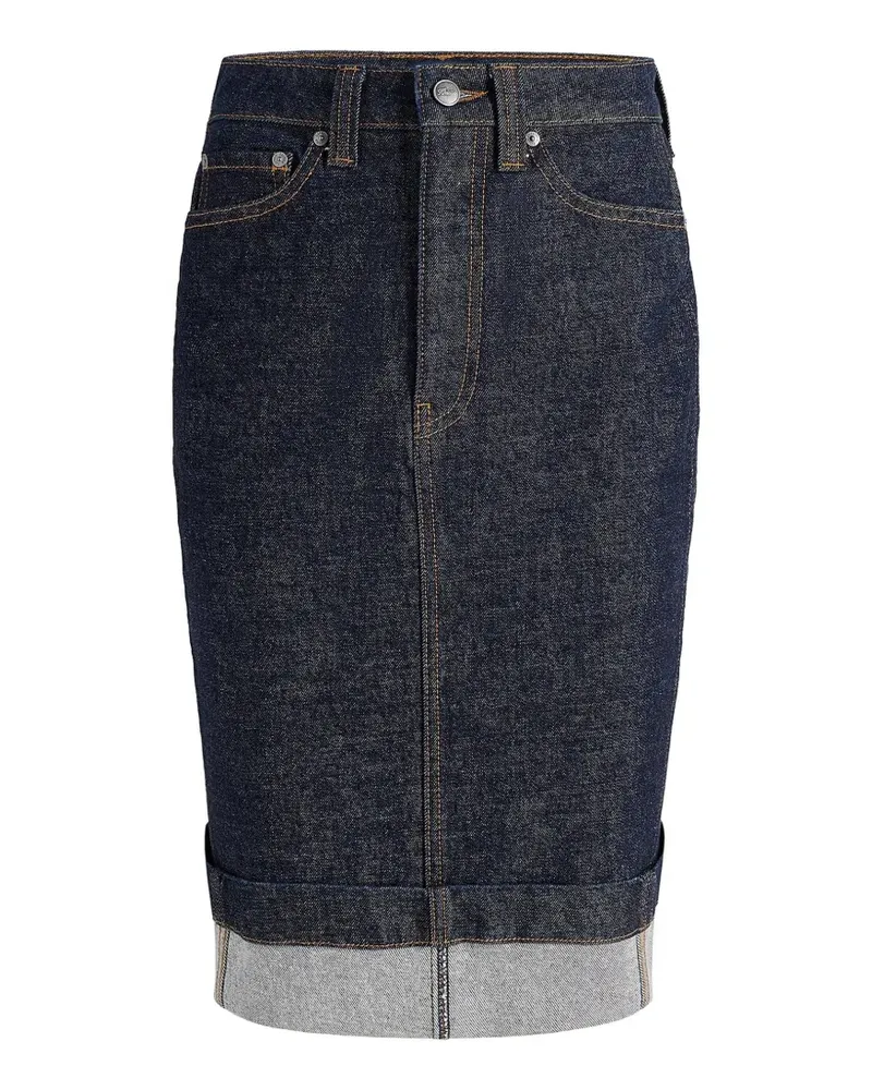 KHAITE Kendra Minirock - Blau Blau