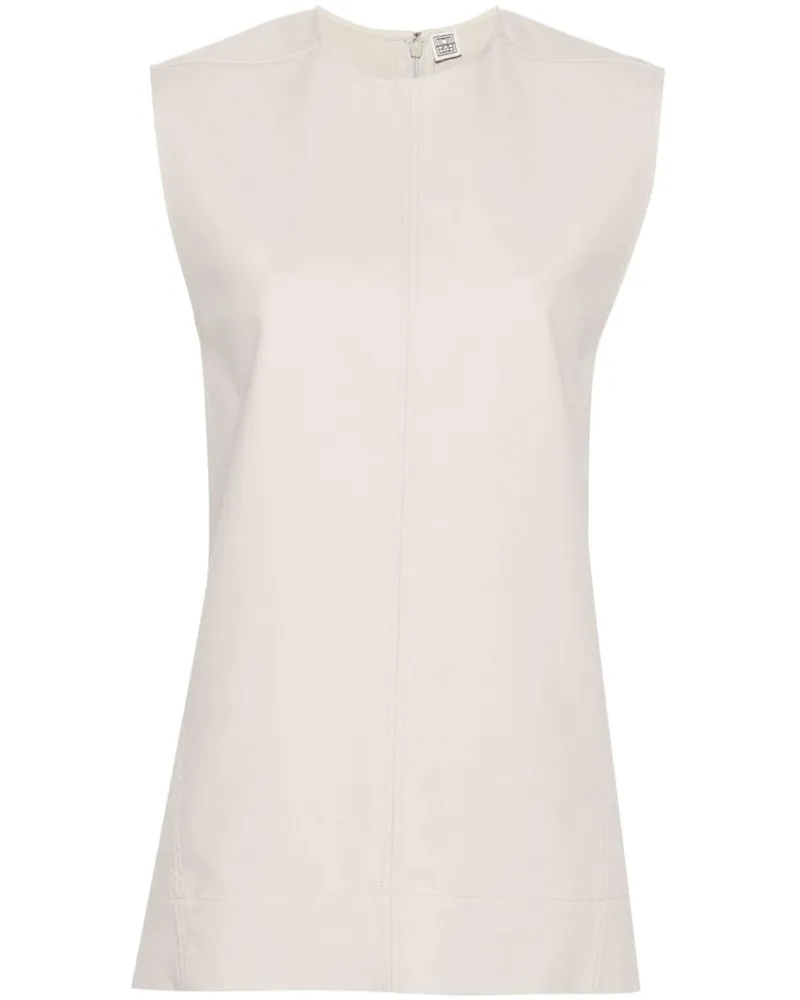 Totême Top mit Nahtdetail - Nude Nude