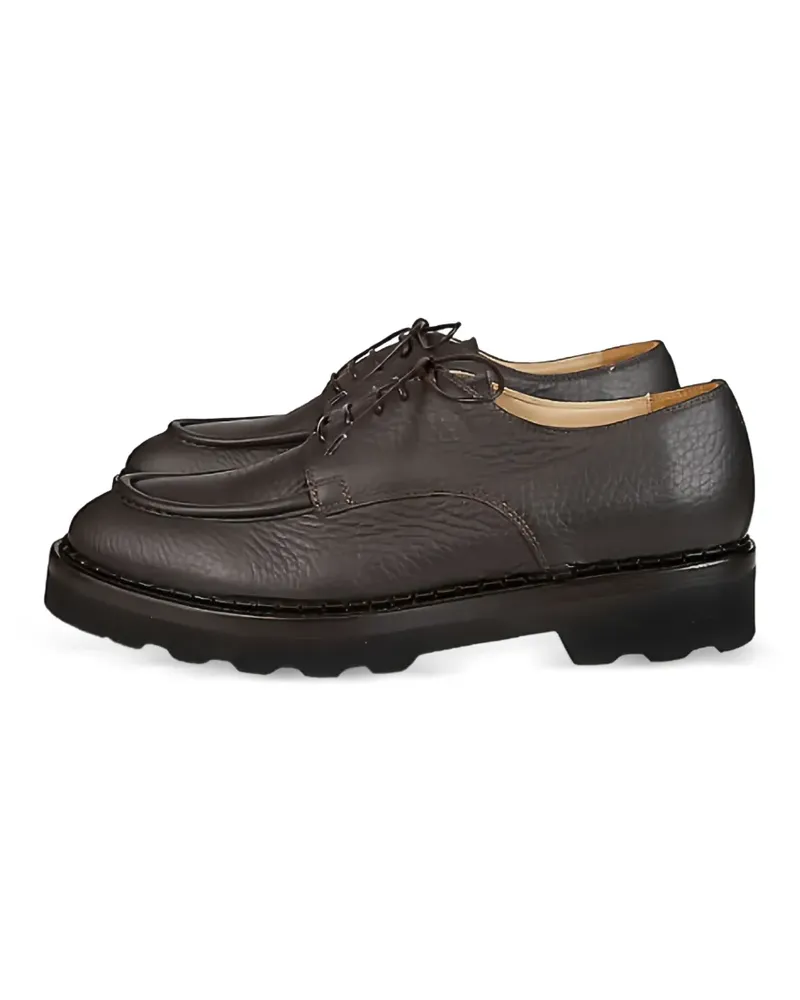 Eleventy Schuhe aus gekörntem Leder - Braun Braun