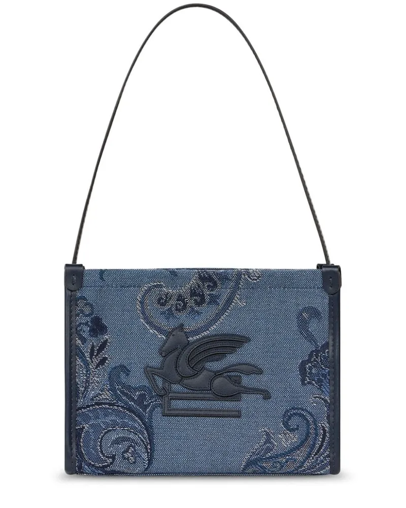 Etro Mini-Tasche mit Paisleymuster - Blau Blau
