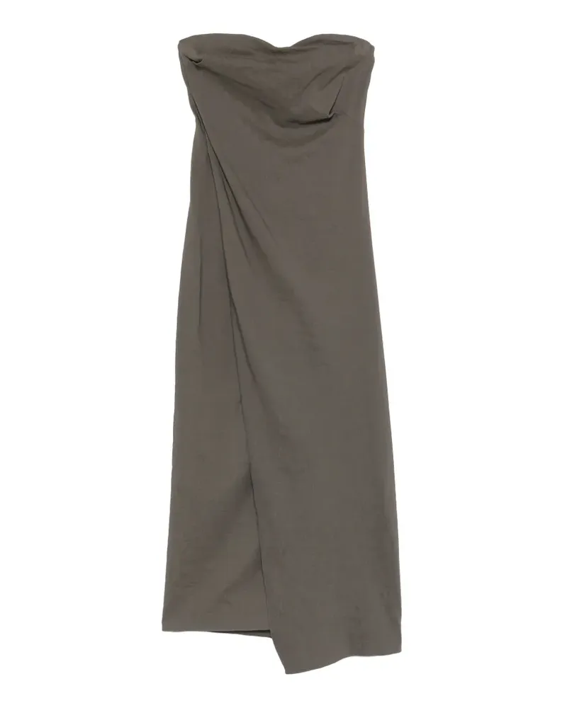 Cortana strapless draped maxi dress - Grau Grau
