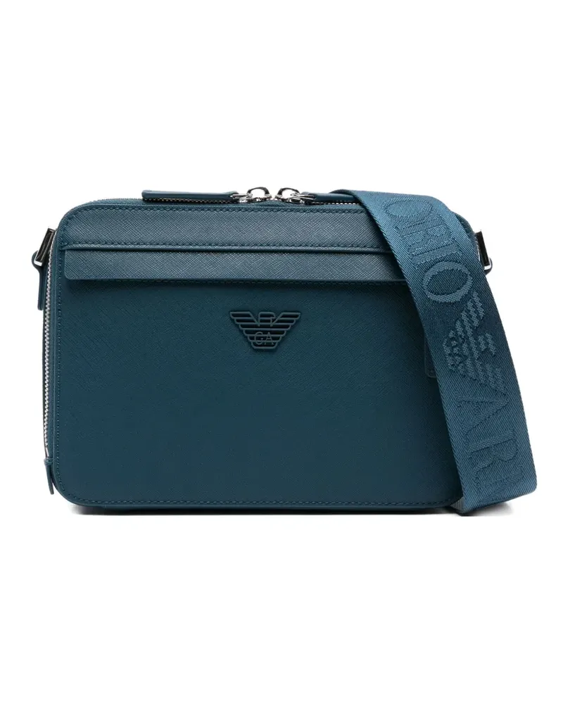 Emporio Armani Schultertasche mit Logo - Blau Blau