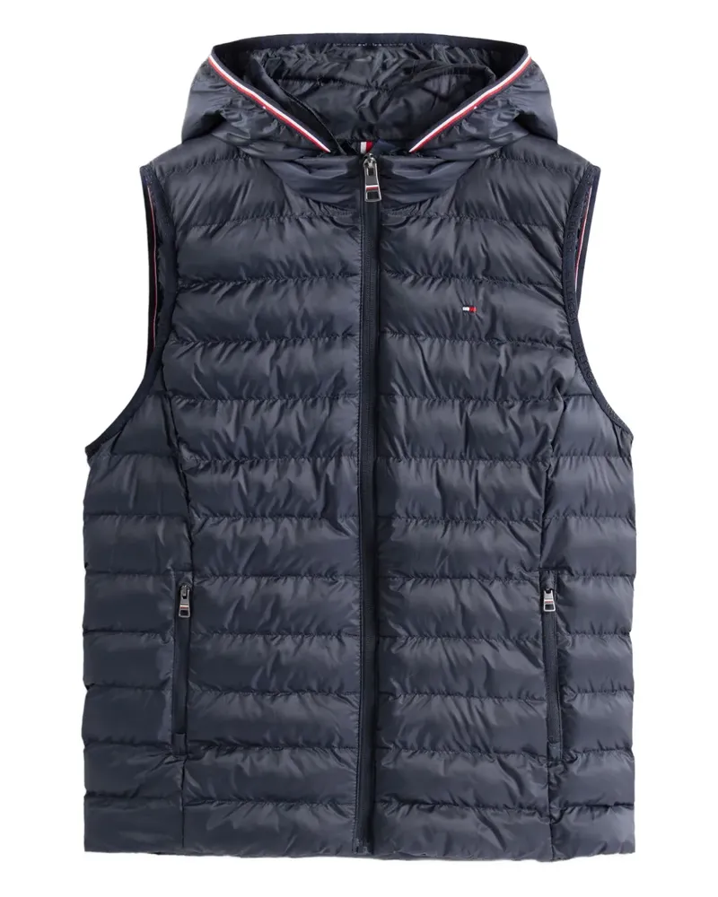 Tommy Hilfiger Gefütterte Kapuzenweste - Blau Blau