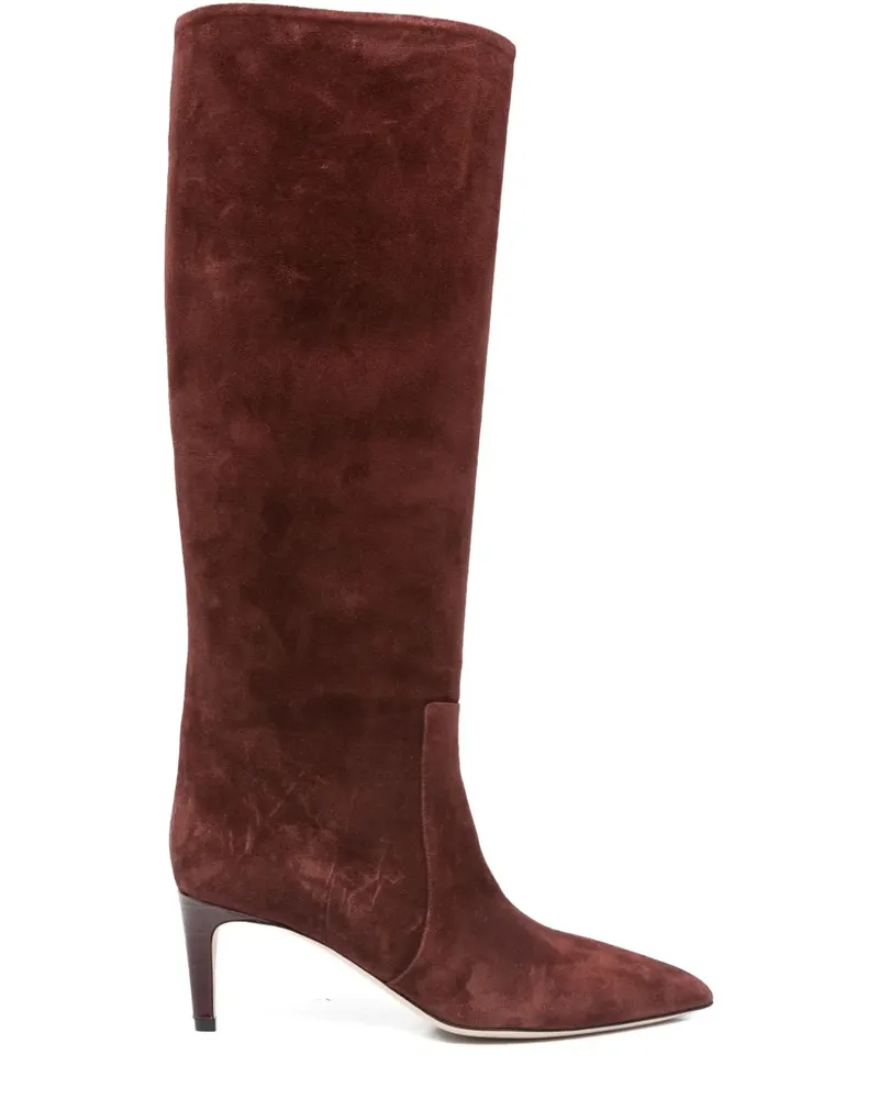 Paris Texas Stiefel mit spitzer Kappe 60mm - Braun Braun