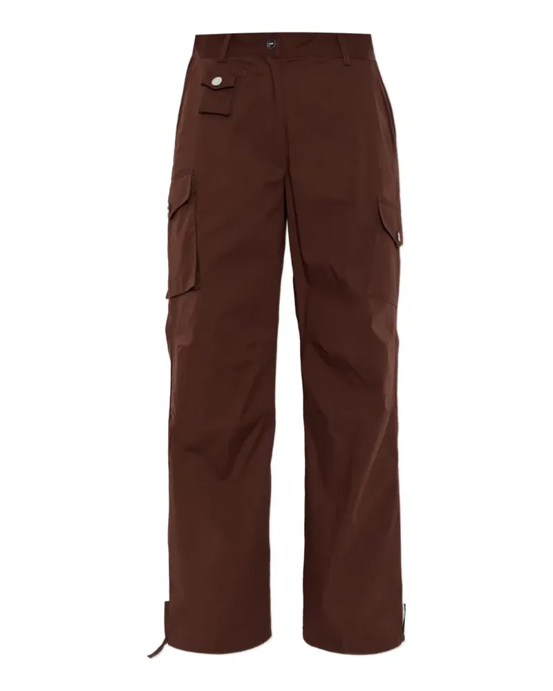 Ganni multi-pocket cargo pants - Braun Braun