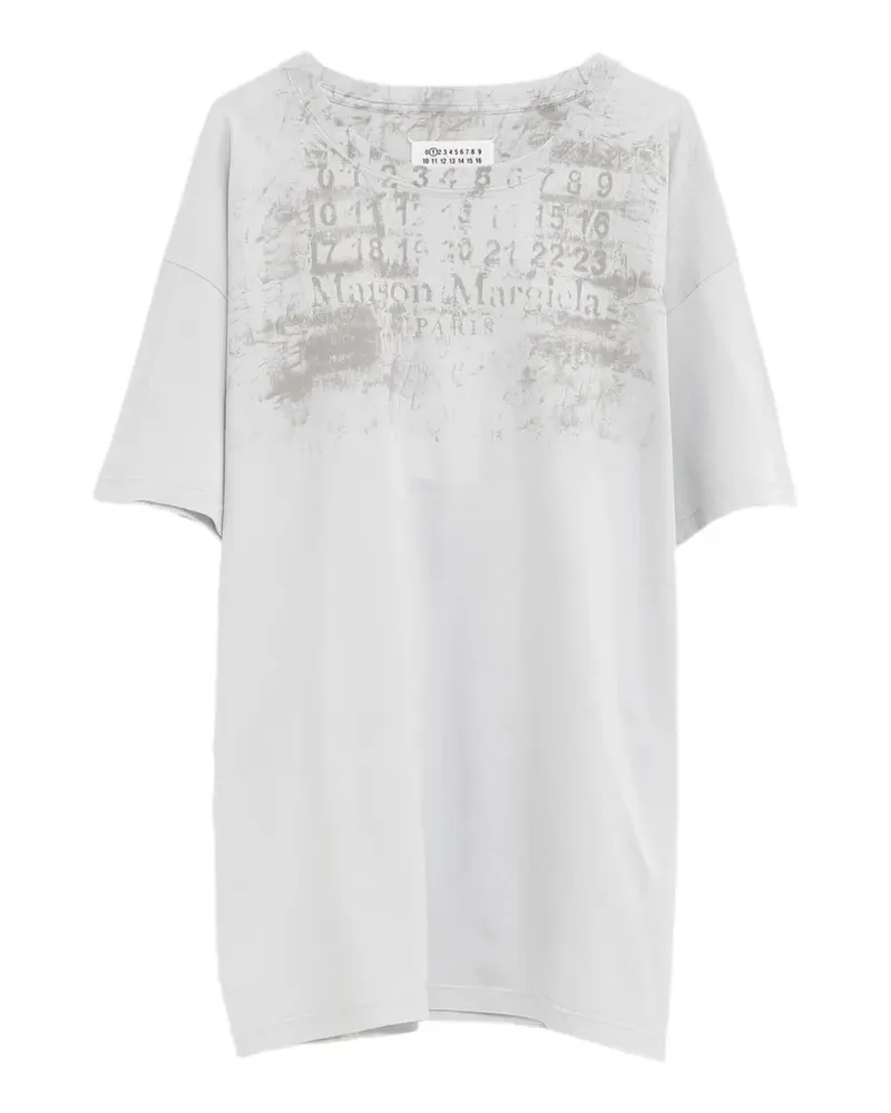 Maison Margiela T-Shirt mit tiefen Schultern - Grau Grau