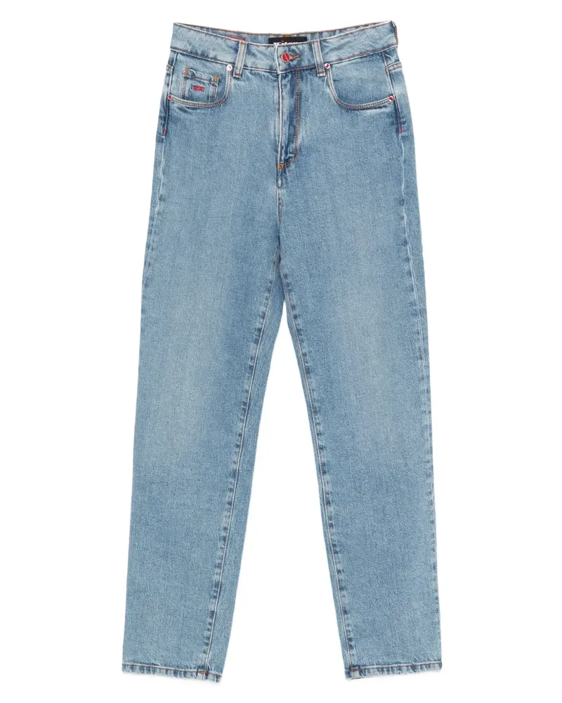 Kiton Jeans mit Ziernähten - Blau Blau