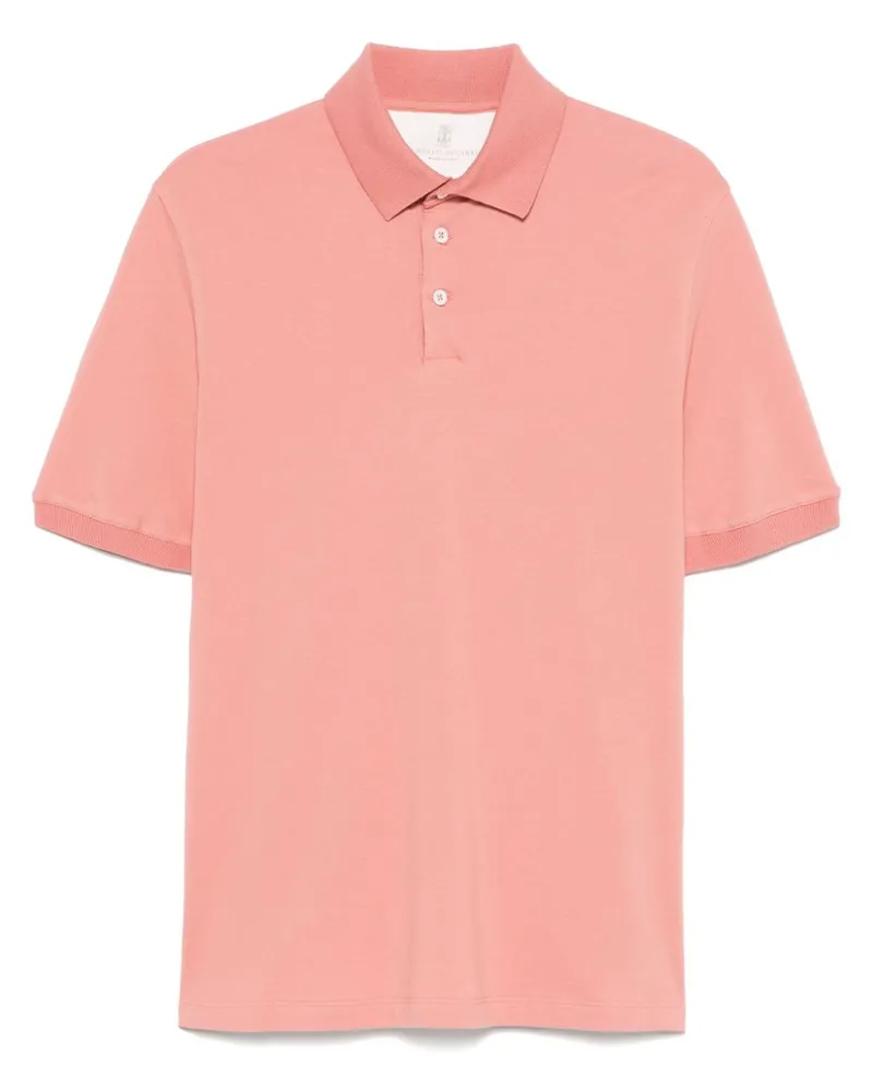 Brunello Cucinelli Poloshirt aus Piqué - Rosa Rosa
