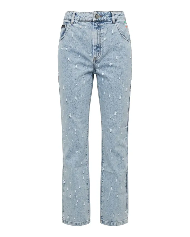 Philipp Plein Straight-Fit-Jeans im Minirock - Blau Blau