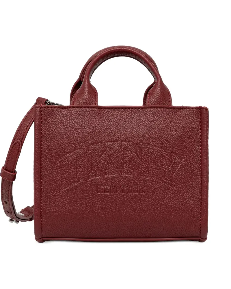 DKNY Mini Tote Bag mit Logo-Prägung - Rot Rot