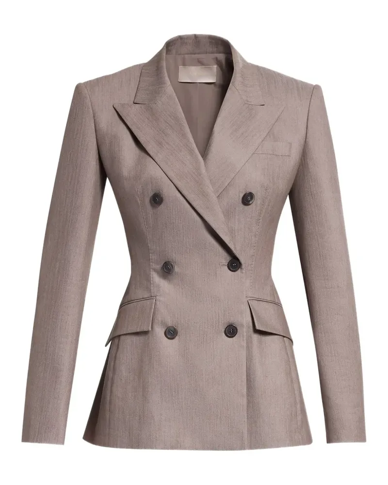 Elie Saab Doppelreihiger Blazer - Nude Nude