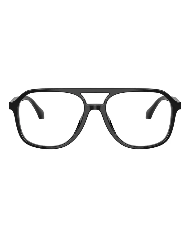 Versace Klassische Pilotenbrille - Schwarz Schwarz