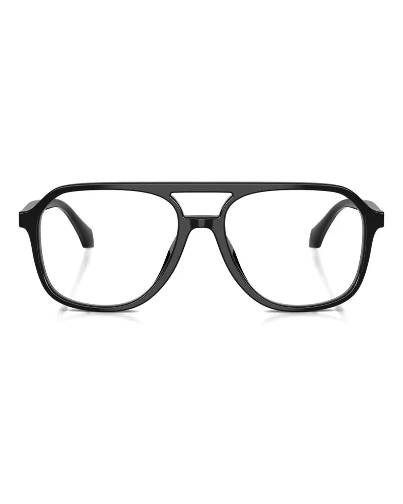 Versace pilot-frame glasses - Schwarz Schwarz
