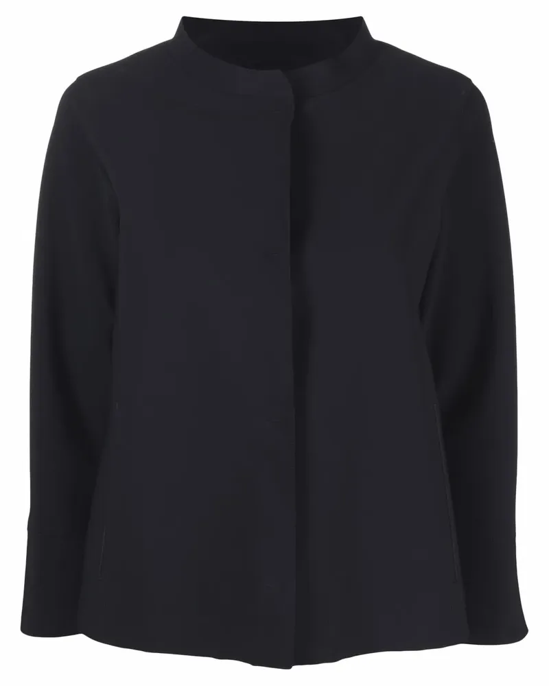 Herno Jacke mit verdecktem Verschluss - Schwarz Schwarz