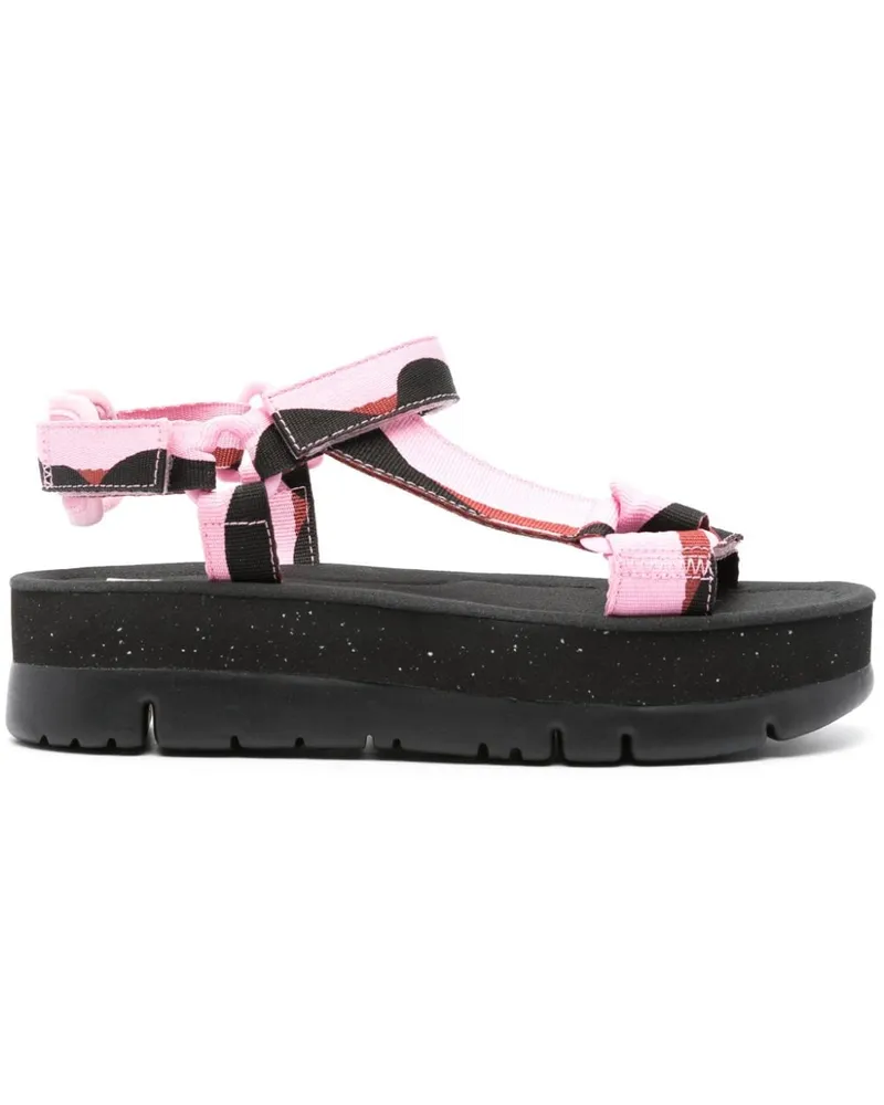 Camper Oruga Up Twins Flatform-Sandalen 45mm - Schwarz Schwarz