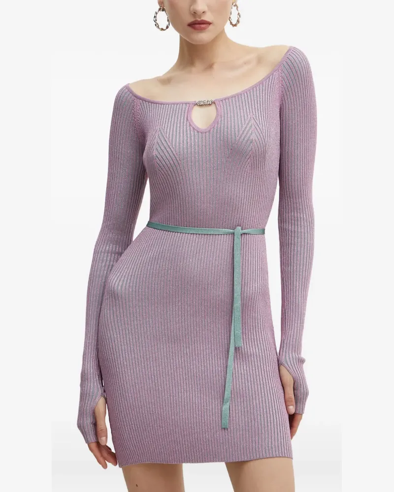 Versace Jeans Midikleid mit Cut-Outs - Rosa Rosa