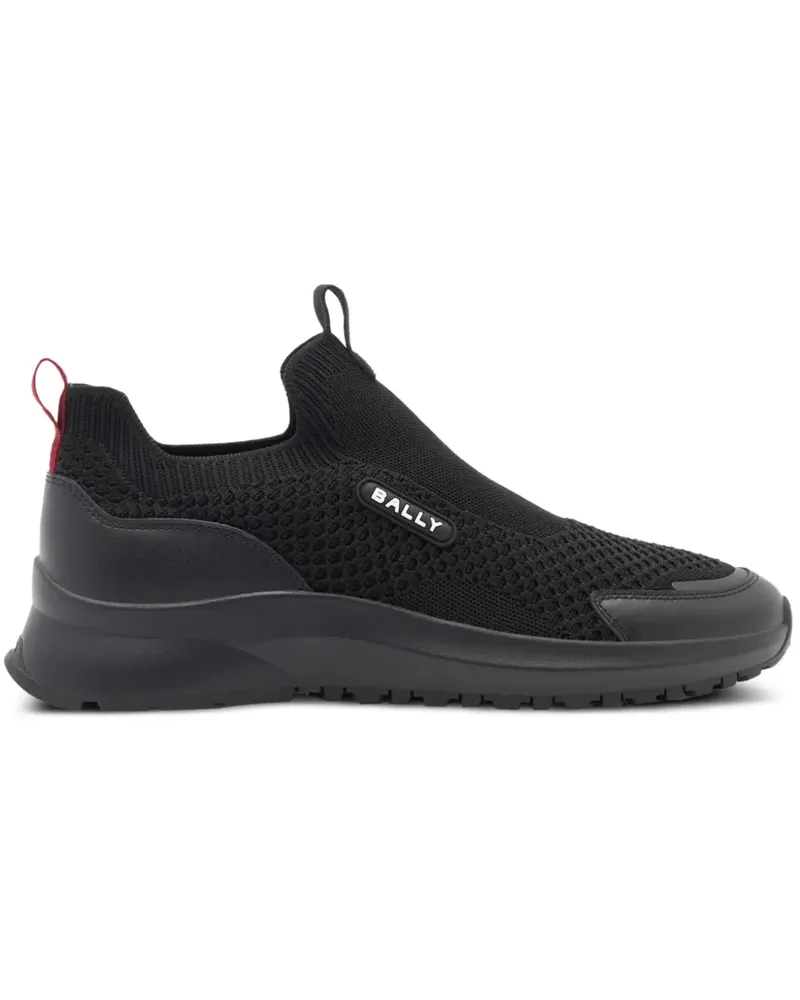 Bally Sneakers mit Logo - Schwarz Schwarz