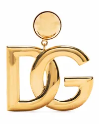 Dolce & Gabbana Ohrclips mit Logo Gold