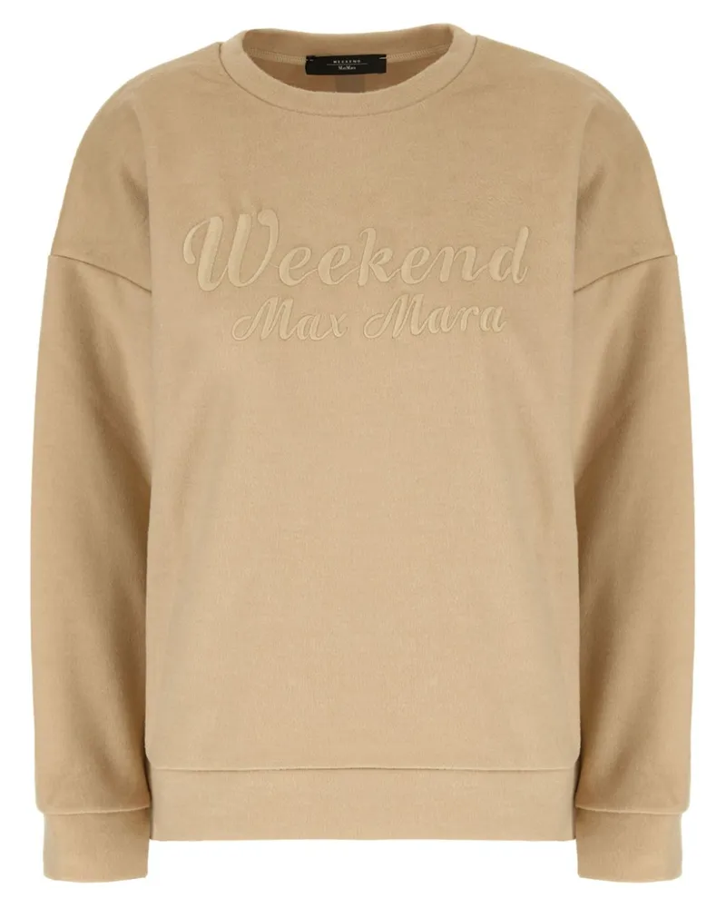 Max Mara Sweatshirt mit Logo-Stickerei - Nude Nude
