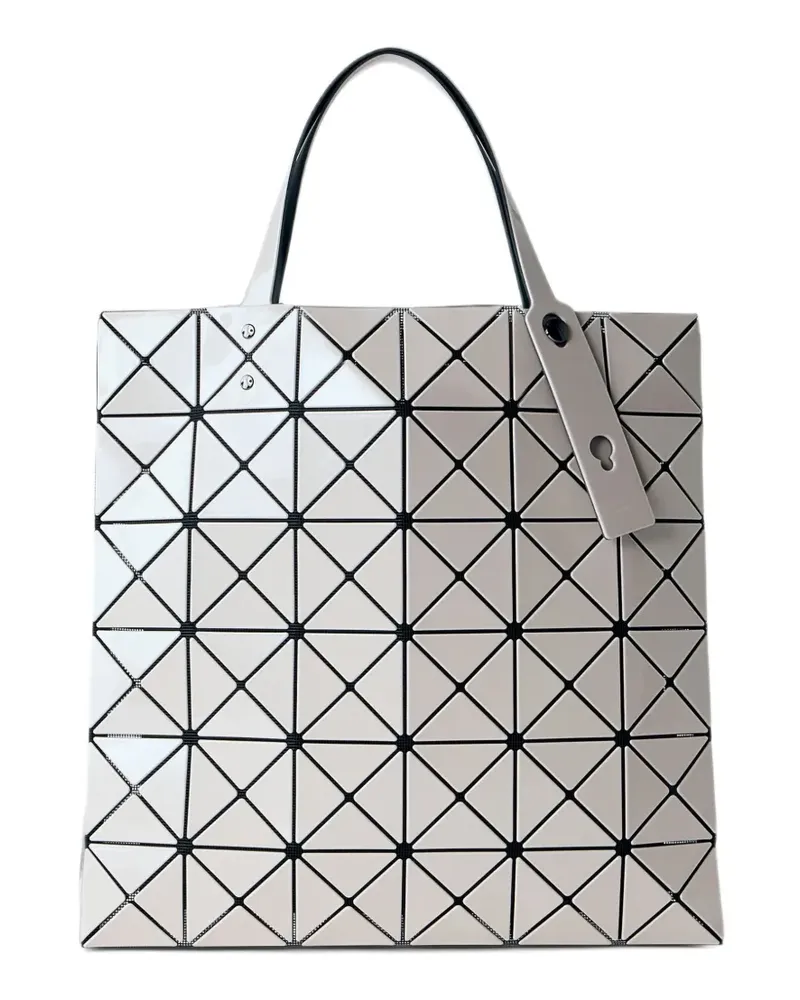 Issey Miyake Lucent Basics geometric-panel tote bag - Weiß Weiß