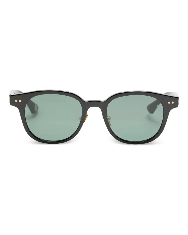 BAPE Brille mit rundem Gestell - Schwarz Schwarz