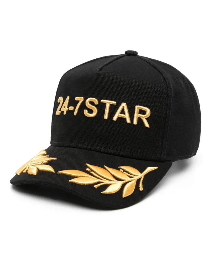 Dsquared2 Baseballkappe mit Tiger - Schwarz Schwarz