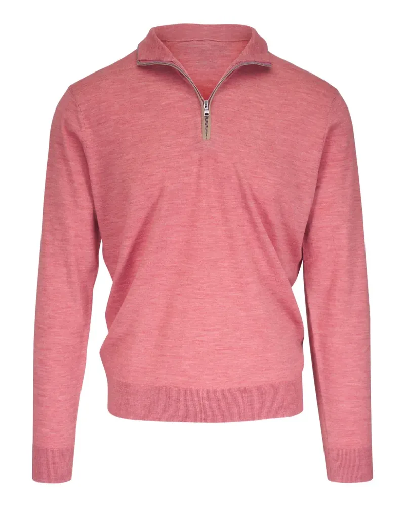 Peter Millar Excursionist Flex Pullover mit Viertelreißverschluss - Rosa Rosa