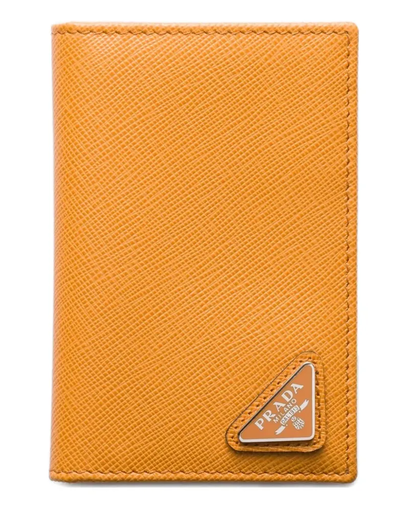 Prada Kartenetui mit Logo - Orange Orange