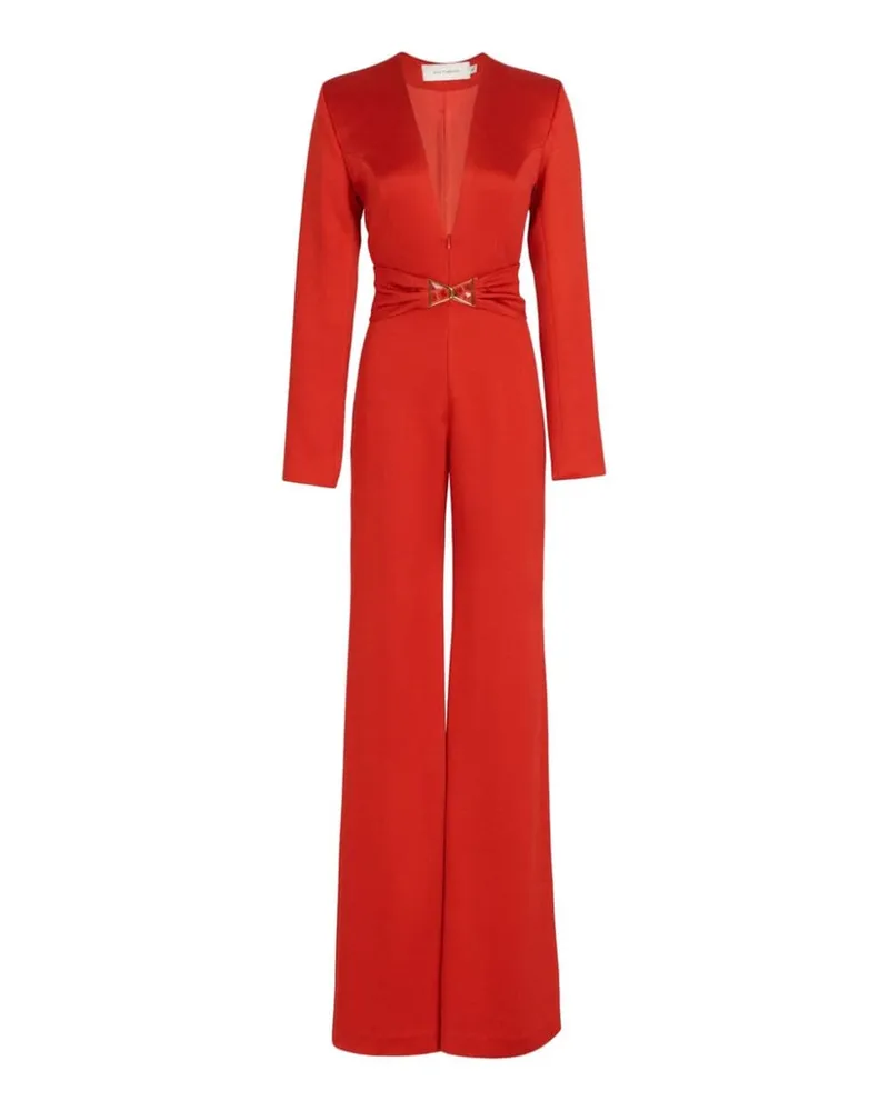 Silvia Tcherassi Taboa Jumpsuit aus Seidensatin - Rot Rot