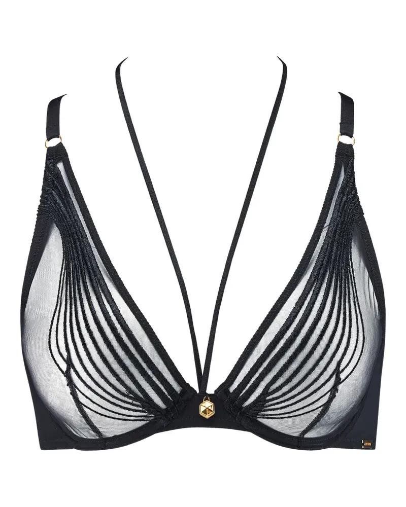Aubade Sumptuous Waves Triangel-BH mit Stickerei - Schwarz Schwarz